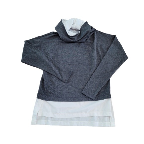 CALIA Women's Effortless Heather Mix Media Hoodie - Picture 4 of 5